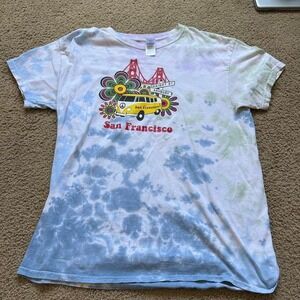 Vintage San Francisco tie-dye tee with a Volkswagen Bus